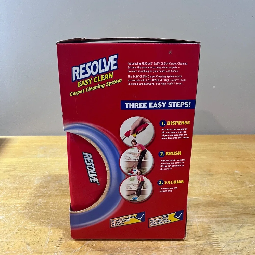 Resolve Easy Clean Carpet Cleaning System Tool & 22oz High Traffic Foam New NIB - Picture 2 of 5